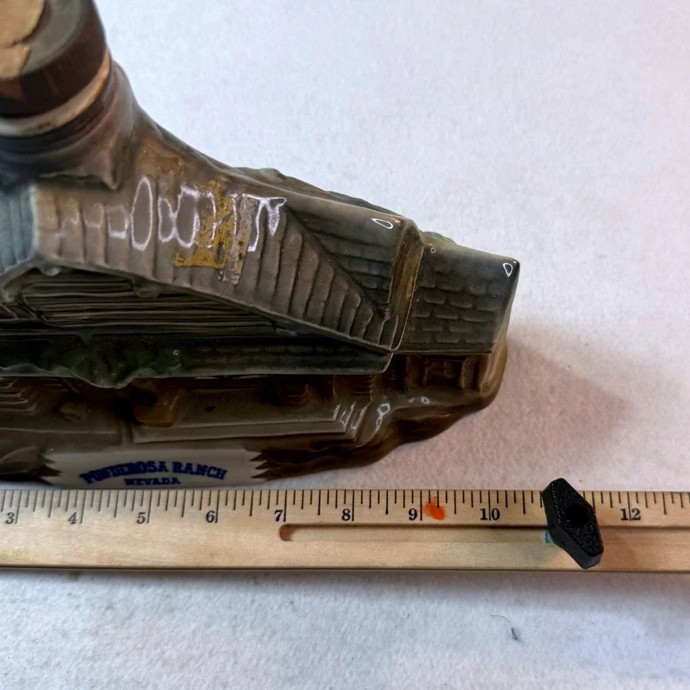 Vintage 1969 Jim Beam Decanter Ponderosa Ranch Nevada Regal Bonanza Collectible